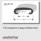 Preview: PVC Handlauf Typ. HL29 für Flachstahl 30x6mm